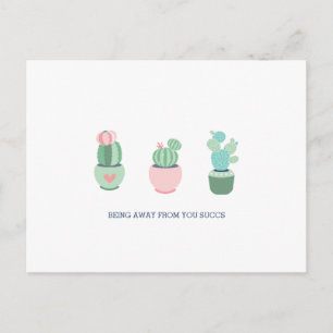 Carte Postale S'éloigner Suce les Cactus Succulents