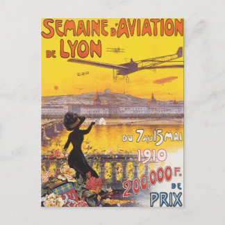 Carte Postale Semaine d'aviation de Lyon