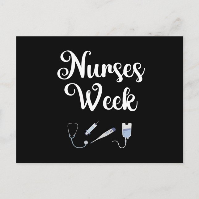 Carte Postale Semaine des infirmières. Bonne Semaine nationale d (Devant)