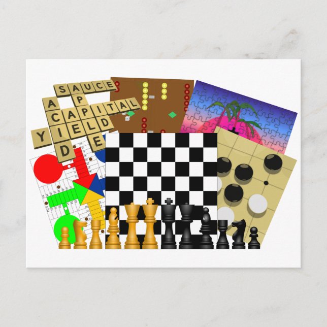 Carte Postale Semaine du jeu et du casse-tête (Devant)