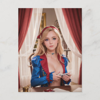Carte Postale Semi nude Alice au pays des merveilles