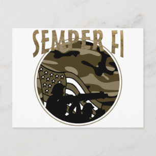 Carte Postale Semper Fi