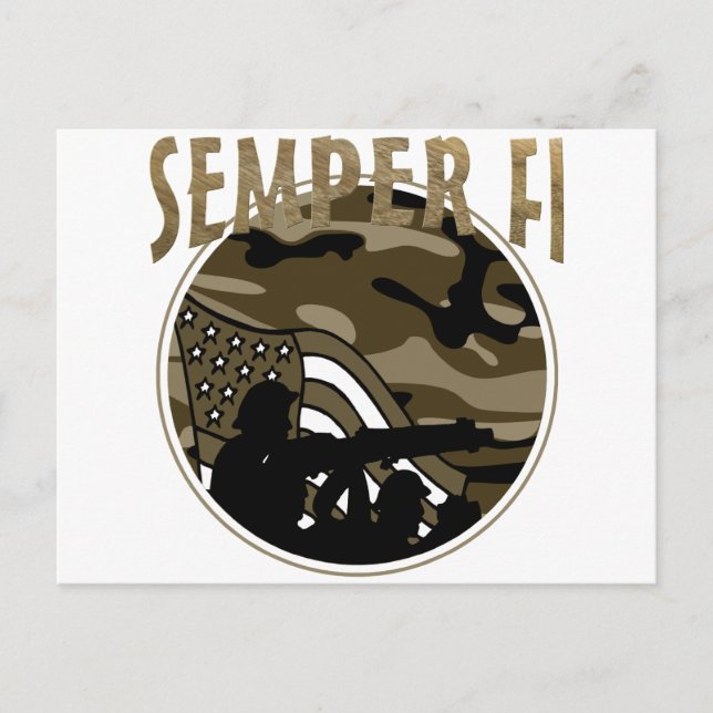 Carte Postale Semper Fi (Devant)