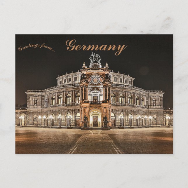 Carte Postale Semperoper Dresden Allemagne (Devant)