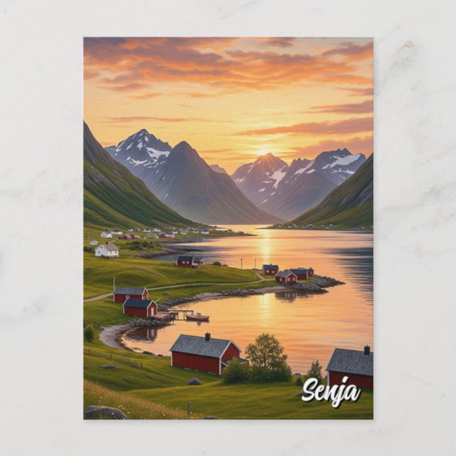 Carte Postale Senja Norvège Voyage (Devant)