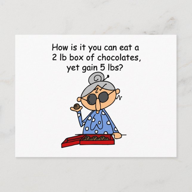 Carte Postale Sens du chocolat (Devant)