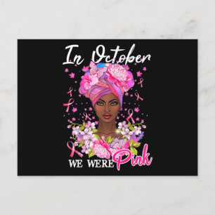Carte Postale Sensibilisation Au Cancer Du Sein En Octobre Nous 