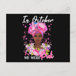 Carte Postale Sensibilisation Au Cancer Du Sein En Octobre Nous 