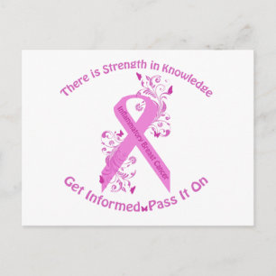 Carte Postale Sensibilisation au cancer du sein inflammatoire