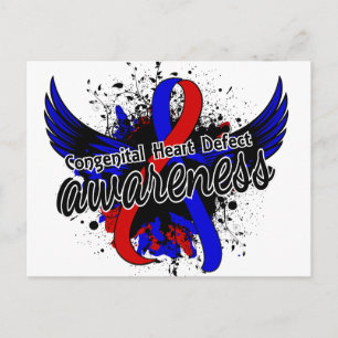 Carte Postale Sensibilisation aux déficiences cardiaques congéni