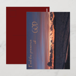 Carte Postale Sentez la présence de DIEU