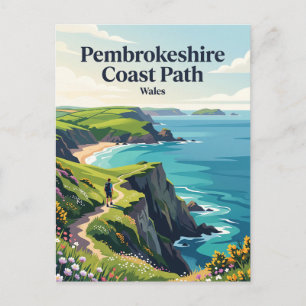 Carte Postale Sentier côtier du Pembrokeshire Pays de Galles