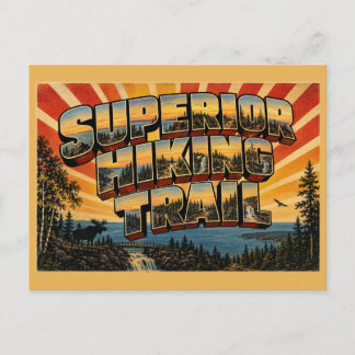 Carte Postale Sentier de randonnée supérieur MN Art de voyage vi
