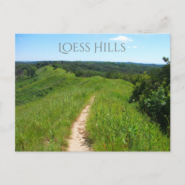 Carte Postale Sentier depuis le point de vue, Loess Hills State  (Devant)