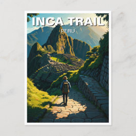 Carte Postale Sentier Inca Pérou Randonnée Machu Picchu