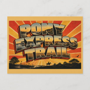 Carte Postale Sentier Pony Express Trail Missouri River Prairie
