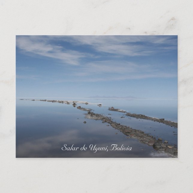 Carte Postale sentier salé uyuni (Devant)