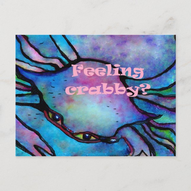 Carte Postale Sentiment de crabe (Devant)