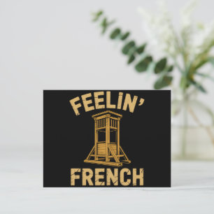 Carte Postale Sentiment de Guillotine Vintage française
