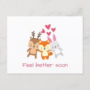 Carte Postale Sentiment Personnalisé Mieux Bientôt