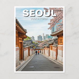 Carte Postale Séoul Bukchon Corée du Sud