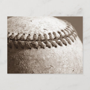 Carte Postale Sepia Baseball