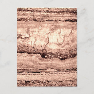 Carte Postale Sépia beige brun moderne brûlé granit orange