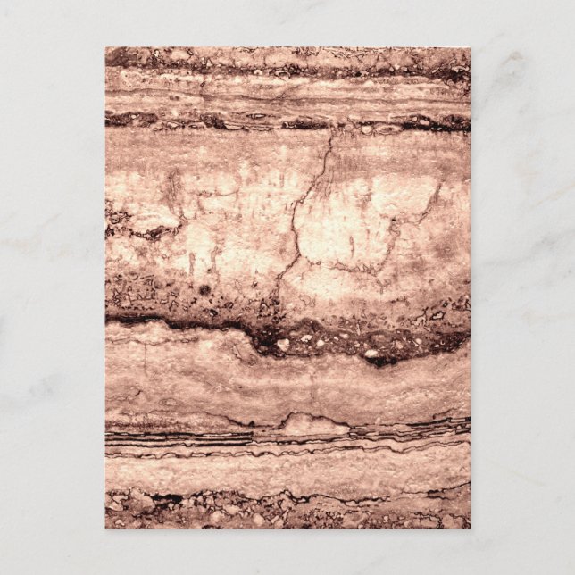 Carte Postale Sépia beige brun moderne brûlé granit orange (Devant)