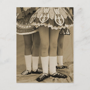 Carte postale Sepia Toned Irish Dance