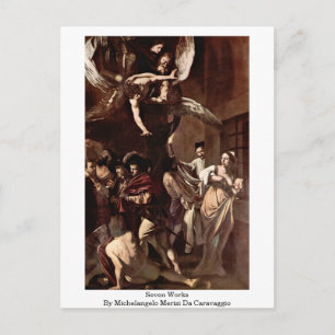 Carte Postale Sept Oeuvres De Michel-Ange Merisi Da Caravaggio