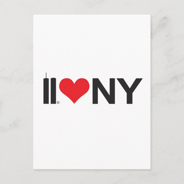 Carte Postale Septembre 11 Twin Towers Aime NY (Devant)