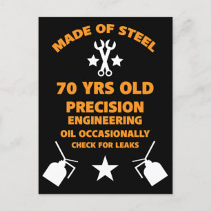 Carte Postale Septuagénaire 70e fête d'anniversaire