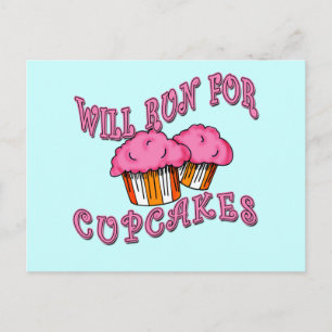 Carte Postale SERA EXÉCUTÉ POUR LES CUPCAKES Running Tee - shirt