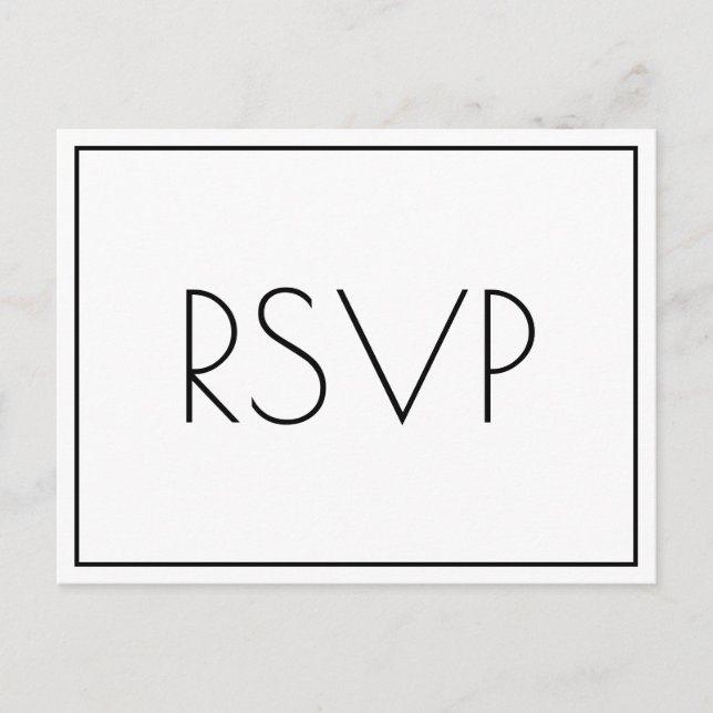 Carte postale Serene RSVP (Devant)