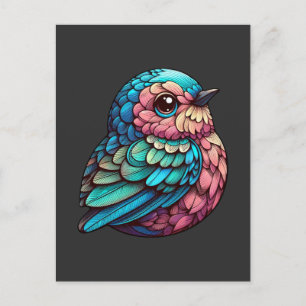 Carte Postale Sérénité aux plumes vibrantes