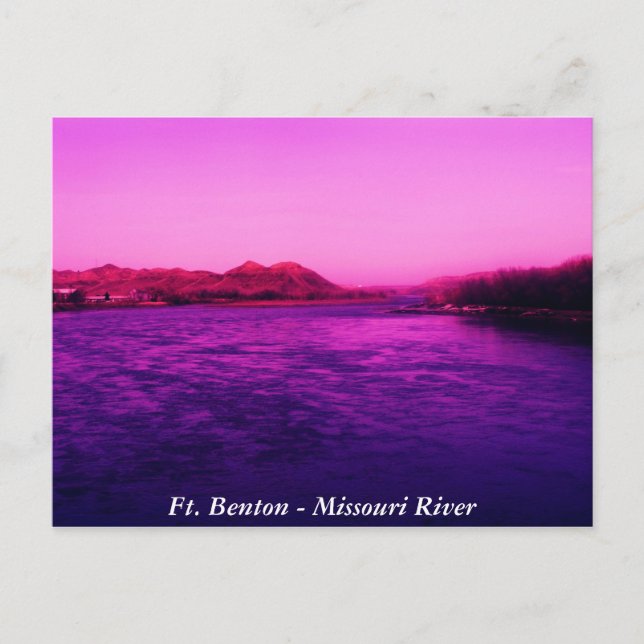Carte Postale Sérénité, Ft. Benton - Missouri River (Devant)