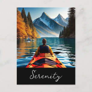 Carte Postale Sérénité Kayak sur le lac