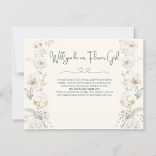 Carte Postale Serez-vous notre Flower Girl - Proposition