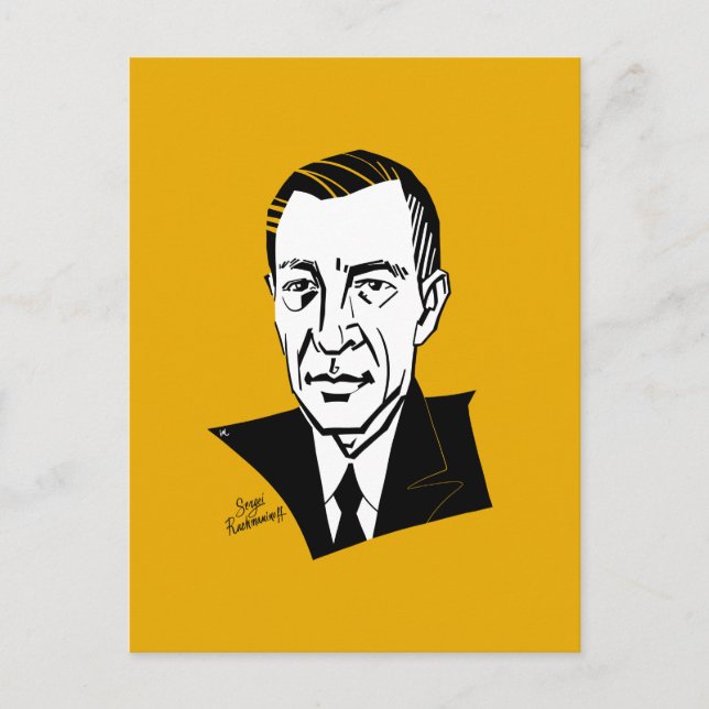 Carte Postale Sergei Rachmaninoff (Devant)