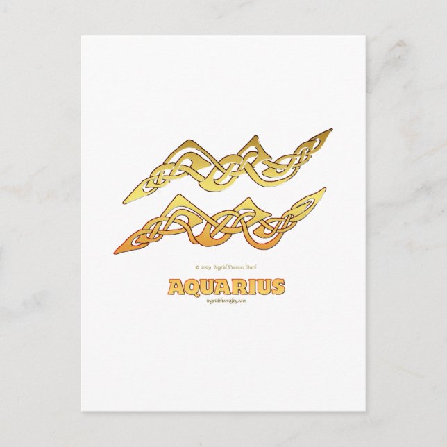 Carte Postale Série Astrocelt Aquarius (Devant)