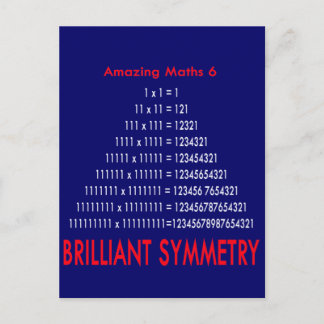 Carte Postale Série de mathématiques Extraordinaires 6