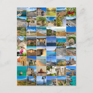 Carte Postale série de photos de Peloponnes, Grèce, Europe