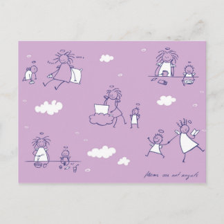 Carte postale série "Les mères ne sont pas des ang