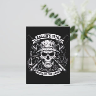 Carte Postale Serment de l'Angleur – Né pour Pêcher, Forcé de Tr
