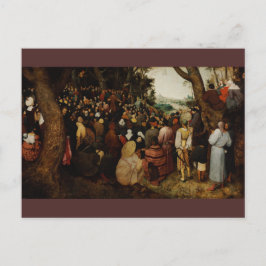 Carte Postale Sermon de Saint Jean le Baptiste par Pieter Bruege