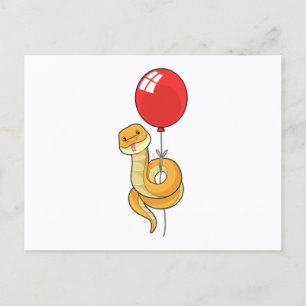 Carte Postale Serpent à ballons