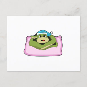 Carte Postale Serpent au coucher avec casquette