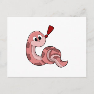 Carte Postale Serpent aux taches rouges