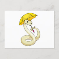 Serpent avec parapluie