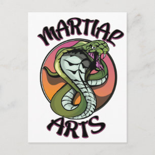 Carte Postale Serpent d'arts martiaux